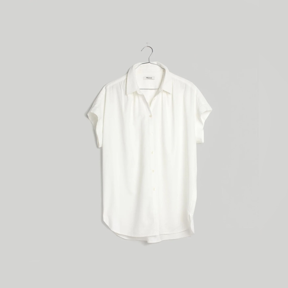 Madewell central shirt pure white